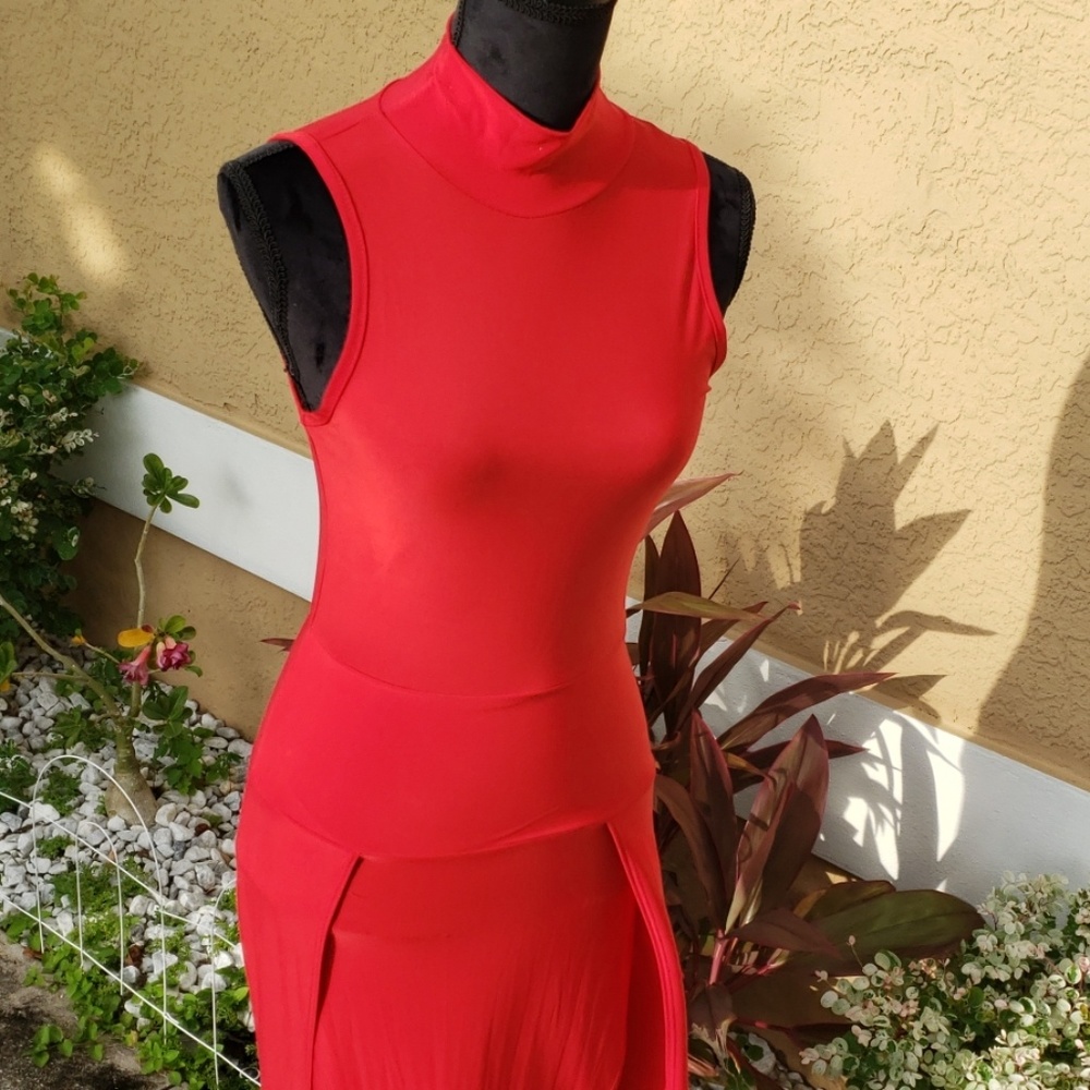 💥super sexy long red dress. - Picture 4 of 8